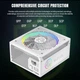 Блок питания GameMax RGB 1050G 1050W 80+ Gold (RGB 1050G WH) White - изображение 9