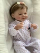 Коллекционная Силиконовая Кукла Реборн Младенец Анатомическая Новорождённая Девочка Брюнетка Мари (Виниловая Кукла) 45 см - изображение 5