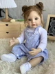 Коллекционная Силиконовая Кукла Реборн Reborn Анатомическая Девочка с Длинными Волосами Аманда (Виниловая Кукла) 55 см - изображение 1