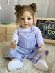 Коллекционная Силиконовая Кукла Реборн Reborn Анатомическая Девочка с Длинными Волосами Аманда (Виниловая Кукла) 55 см - изображение 4