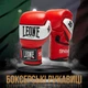 Боксерські M рукавиці Leone GN047 SHOCK Red 12 унцій (бинти 4 м. в комплекті) - изображение 2
