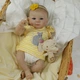 Коллекционная Силиконовая Кукла Реборн Reborn Новорождённый Пупс Девочка Младенец Джульетта (Виниловая Кукла) Высота 42 см - изображение 1