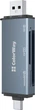 Кардрідер ColorWay USB 2.0/USB-C to CF/SD/MicroSD Black (CW-CR-01) - зображення 4