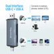 Кардрідер ColorWay USB 2.0/USB-C to CF/SD/MicroSD Black (CW-CR-01) - зображення 6