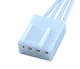 Кабель Спліттер 5V 3PIN+4PIN ARGB LED Strip Connector 1 -> 1 подовжувач комплект 2шт 25см (788225944-11) Білий - зображення 7