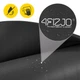 Коврик (мат) спортивный 4FIZJO NBR 190 x 100 x 1.5 см для йоги и фитнеса Black (P-5905973407120) - изображение 8