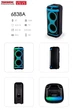 Мощная Bluetooth колонка Temeisheng 6838A 2*8″ (45708-_6268) - изображение 6