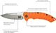 Складной нож Skif Shark II SW лезвие Wharncliffe, Frame Lock, рукоятка G‑10 Оранжевый (17650296) - изображение 7