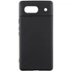 Чехол панель силиконовый Premium Soft-touch Silicone Case для Google Pixel 7a Черный / Black - изображение 1
