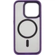 TPU+PC чохол Metal Buttons with MagSafe для Apple iPhone 16 Pro Max (6.9") Темно-Фіолетовий - зображення 3