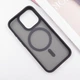 TPU+PC чохол Metal Buttons with MagSafe для Apple iPhone 16 Pro Max (6.9") Чорний - изображение 3