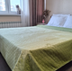 Покривало SoundSleep Tenderness велюрове стьобане 200х220 см олива (2800004482028) - зображення 1