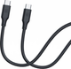 Kabel Evelatus USB Type-C – USB Type-C 1.2 m Black (EDCUC1BK) - obraz 2