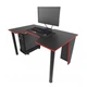 Геймерский игровой стол ZEUS™ GAMER-2 черный с красной кромкой - зображення 1