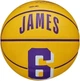 Баскетбольный мяч Wilson NBA PLAYER ICON MINI LEBRON JAMES желто-фиолетовый WZ4007201XB3 Размер EU: 3 - изображение 1