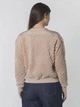 Толстовка на молнии утепленная без капюшона женская Tommy Hilfiger 789100416 XL Бежевая (1159841178) - изображение 2