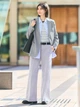 Пиджак классический удлиненный женский Uniqlo 155701579 L Серый (1159840979) - изображение 7