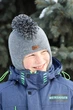 Зимова шапка шолом Beezy для хлопчика 1510-01-21 Ірокез нар. 1 (47-49 см) - зображення 1