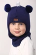 Зимняя шапка-шлем Beezy для мальчика 1402-11-22 Мишка р. 1 (47-49 см) - изображение 1