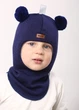 Зимняя шапка-шлем Beezy для мальчика 1402-11-22 Мишка р. 1 (47-49 см) - изображение 2