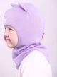 Зимняя шапка-шлем Beezy для девочки 1450-26-22 Кошка р. 2 (50-53 см) - изображение 3