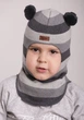 Шапка-шлем детская для мальчика Beezy весна - осень 1702-34-21 Мишка р. 3 (54-56 см) - изображение 1
