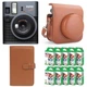 Подарунковий набір камера миттєвого друку Fujifilm Instax Mini 41 Black/Brown/Чохол/Фотоальбом (108 фото)/Фотопапір (100 знімків) (Подарункове пакування) - зображення 1
