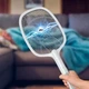 Электрическая мухобойка ракетка 3 в 1, уничтожитель летающих насекомых, комаров, мух, мошек, зарядка от сети, автономная работа 6 часов - изображение 4