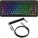Клавиатура Магнитная ATTACK SHARK X82 PRO Black Contour Беспроводная Игровая RGB 2.4G Bluetooth Кабель Батарея 5000mAh Кабель Авиатор 8000 Герц c Магнитные Светчие - изображение 1