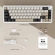Компактна ігрова клавіатура Attack shark X66 Cheese white 60%, 3000mAh, Hot-Swap, RGB, 2.4GHz/Bluetooth/USB - изображение 8