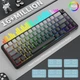 Компактна ігрова клавіатура Attack shark X66 black gradient 60%, 3000mAh, Hot-Swap, RGB, 2.4GHz/Bluetooth/USB - изображение 6