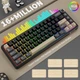 Компактна ігрова клавіатура Attack shark X66 Star black 60%, 3000mAh, Hot-Swap, RGB, 2.4GHz/Bluetooth/USB - изображение 6
