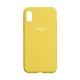Чохол Silicone Case Full Size (AA) для iPhone Xr Колір 04.Yellow - изображение 1