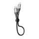 Кабель для зарядки и обмена данными USB YOKI YK-SO15 SOLID Series Type-C to Type-C 60W (3A/20V), 0.25 метра, Черный - изображение 3