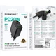 Сетевое зарядное устройство Borofone BA96A Ilustre with digital display PD20W+QC3.0 (1USB-A/1C) (Black) (232668) - изображение 4