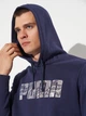Худи утепленное мужское Puma Essentials Graphics 68466106 M Navy (4067983628948) - изображение 4