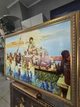 Картина "Клеопатра" (копия художника Лоуренса Альма-Тадема), 60х120см, холст, масло, с рамой, 2009г. - изображение 2