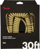 Кабель инструментальный Fender Cable Deluxe Series Coil 30' Tweed - изображение 2