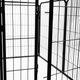 Kojec dla zwierząt SPRINGOS 184x94x100 cm czarny (5907719433677) - obraz 4