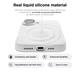Чохол Silicone Premium case MagSafe з захистом камери та дисплея для iPhone 16 Full Protective white 1818 - изображение 3
