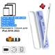 Стілус для iPad 2022 2021 2020 2019 2018 Pro Air Mini Stylus + Кейс Біло-бузковий + 2 Наконечника Білий - зображення 1