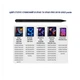 Стилус для iPad 2022 2021 2020 2019 2018 Pro Air Mini Stylus + Кейс Бело-сиреневый + 2 Наконечника Черный - изображение 9
