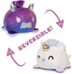 Двусторонняя мягкая игрушка TeeTurtle галактический фиолетовый Дракон и белоснежный Единорог (6602-TY-346) - изображение 2