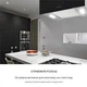 Вытяжка кухонная KLARSTEIN Chandelier L LED островная циркуляция воздуха/сенсорная 590 м3/ч 60 см Черный (10033106) - изображение 2