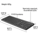 Бездротовий комплект клавіатури і миші HP 330 Combo USB 2.4 ГГц для офісу та дому (75BC9EEA2CF4) - зображення 4