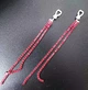 Серьги клипсы удлиненные бижутерия в стразах jeweston Красные - изображение 10
