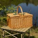 Корзина для пикника Lugi PicnicSet 48×33×43 см с посудой на 4 персоны Натуральная - изображение 7