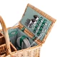 Корзина для пикника Lugi PicnicSet 48×33×43 см с посудой на 4 персоны Натуральная - изображение 15