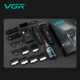 Комплект VGR 3 в 1 V-640 S3 BLACK, машинка для стрижки, триммер и электробритва шейвер - изображение 6