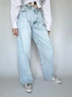 Женские джинсы WIDE LEG широкого кроя выбеленные голубые 36 Its Basic - изображение 3